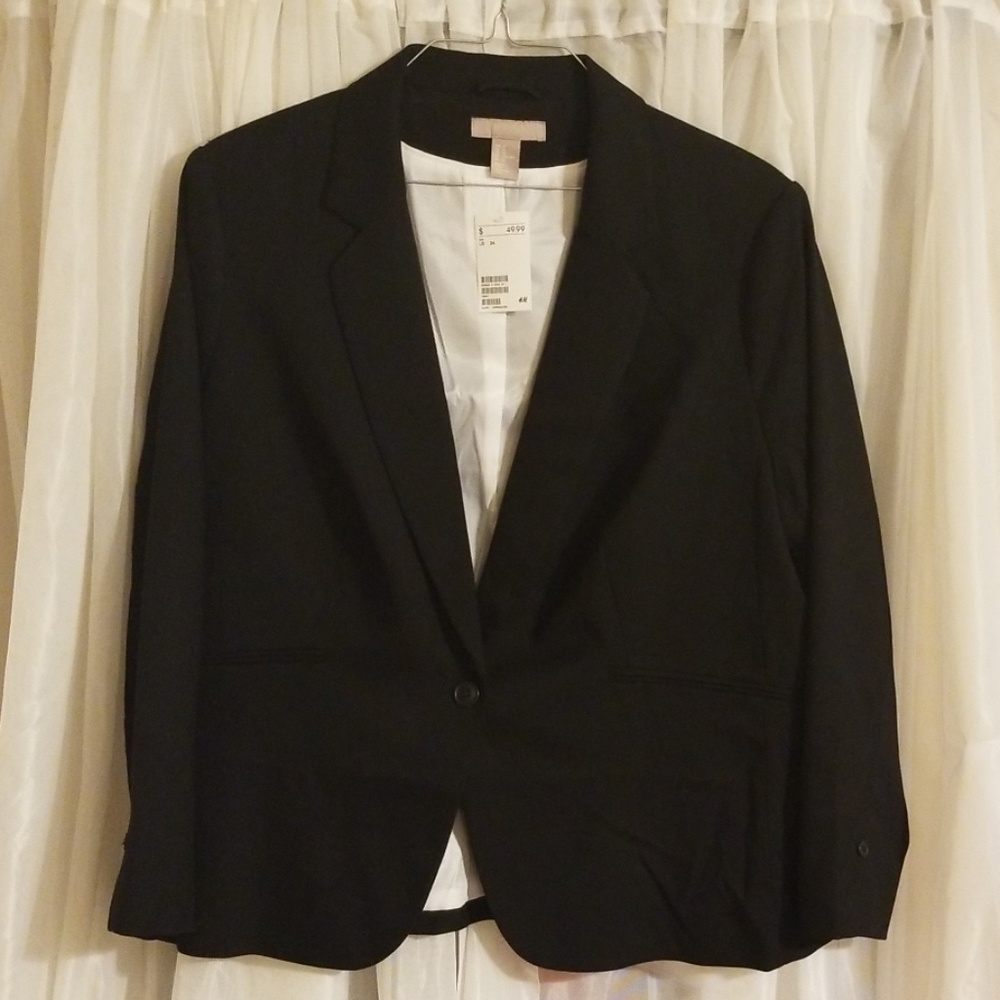 H&M black blazer jacket